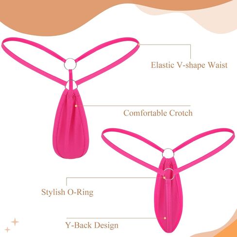 Micro Bikini for Women, Y-Back G-string Thongs Comfortable Panties Vibrant Bottom Underwear in Saudi Arabia