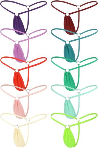 Micro Bikini for Women, Y-Back G-string Thongs Comfortable Panties Vibrant Bottom Underwear in Saudi Arabia