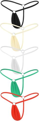 Micro Bikini for Women, Y-Back G-string Thongs Comfortable Panties Vibrant Bottom Underwear in Saudi Arabia