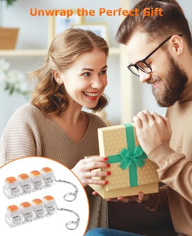 2 PCS Keyboard Fidget Keychain, Caramel Bread Relief Stress Clicky Key Board Keychain for Adults in Saudi Arabia