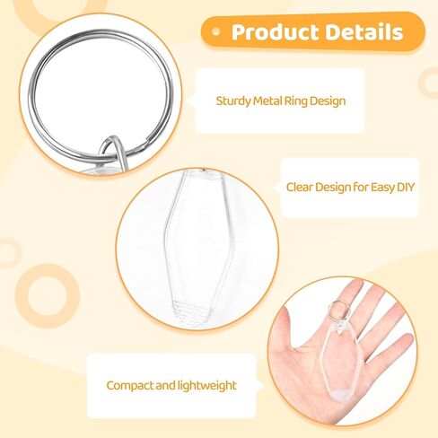 40 Pcs Motel Keychain Blanks, Hotel Keychain Blank, Retro Clear Plastic Diamond Shape Key Tags, Vintage Style Hotel Key Fobs, 3.5 x 1.8 in Bulk Pack for Luggage, Keys, DIY Projects in Saudi Arabia