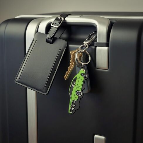 Vintage Ltd. Keychain Inspired by 1969 Dodge Charger – Soft Durable Rubber Key FOB – Classic Muscle Car Accessory – Gift for Dodge Owners (Bright Green Metallic) in Saudi Arabia