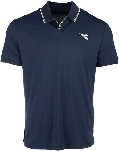 Diadora Mens Icon Competition Short Sleeve Shirt Casual Casual - Blue in Kuwait