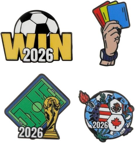 2026 FIFA World Cup Brooch Pins Game Day Soccer Lapel Pins FIFA Sport Badge Cloth Backpack Hat Decor in Kuwait
