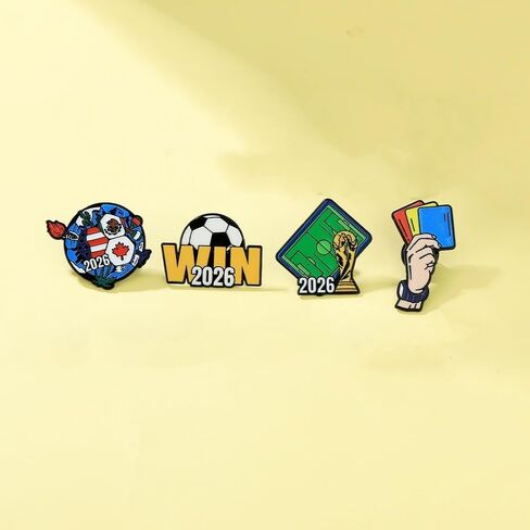 2026 FIFA World Cup Brooch Pins Game Day Soccer Lapel Pins FIFA Sport Badge Cloth Backpack Hat Decor in Kuwait
