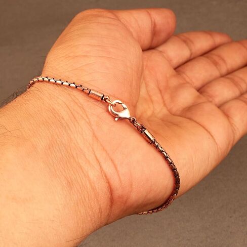 Oxidized Copper Wheat Chain Bracelet, 100% Copper, Solid Jewelry, Eco-Friendly Gift, Unisex in Kuwait