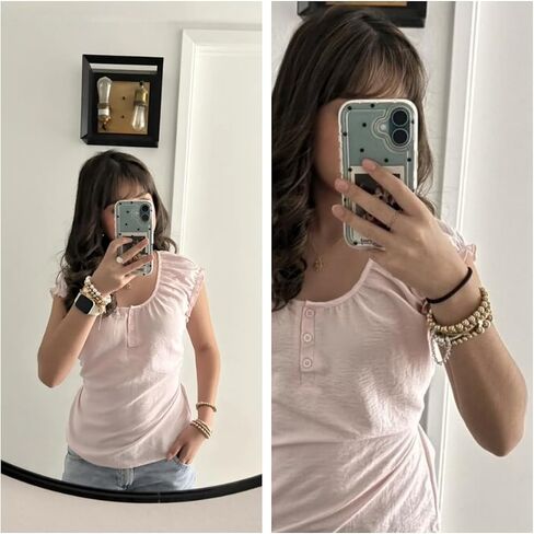 TEBIEKOY 7Pcs Gold Beaded Pearl Bracelet Set for Women, Boho Stackable Layered Bracelet Summer Beach Vacation Jewelry Accessories with Shell Charms and Baroque Pearls for Women in Saudi Arabia