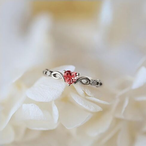 Delicate Heart Cubic Zirconia Rings for Women Exquisite Wedding Band Accessories in Kuwait
