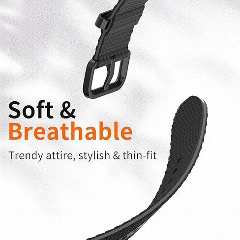 Athleisure Bands Compatible with Samsung Galaxy Watch 8/8 Classic Band 40mm 44mm 46mm (2025),Comfort Style Silicone Waterproof Strap for Galaxy Watch8 / 8 Classic Band for Men Women with Rugged Metal in Saudi Arabia