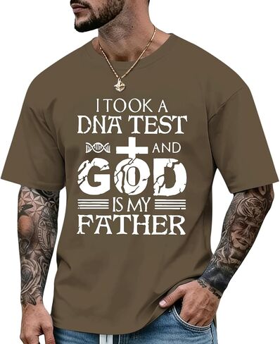 Fkatuzi Christian Jesus Shirts for Men God Cross Shirt Religious Bible Verse Faith Inspirational Oversized Funny Graphic Tees in Saudi Arabia