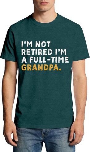 Retirement Shirt for Men I'm Not Retired I'm A Full-Time Grandpa T-Shirt Grandfather Life Tee Tops in Kuwait