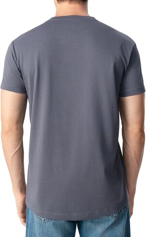 Men's Casual T Shirts, Stretch Cotton Basic Tee, Crew-Neck and Henley Breathable Summer Short Sleeve Shirts in Saudi Arabia