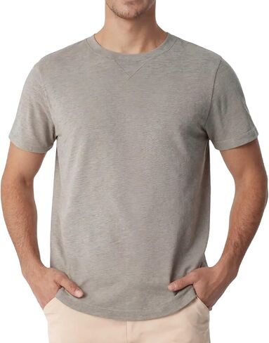 Men's Casual T Shirts, Stretch Cotton Basic Tee, Crew-Neck and Henley Breathable Summer Short Sleeve Shirts in Saudi Arabia