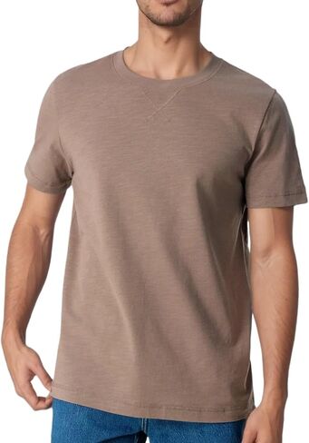 Men's Casual T Shirts, Stretch Cotton Basic Tee, Crew-Neck and Henley Breathable Summer Short Sleeve Shirts in Saudi Arabia