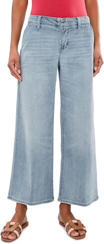 Liverpool Los Angeles Petite Mid-Rise Weekender Wide Leg Jeans in Kuwait