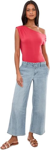 Liverpool Los Angeles Petite Mid-Rise Weekender Wide Leg Jeans in Kuwait