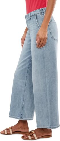 Liverpool Los Angeles Petite Mid-Rise Weekender Wide Leg Jeans in Kuwait