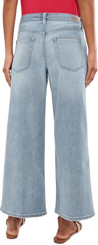 Liverpool Los Angeles Petite Mid-Rise Weekender Wide Leg Jeans in Kuwait