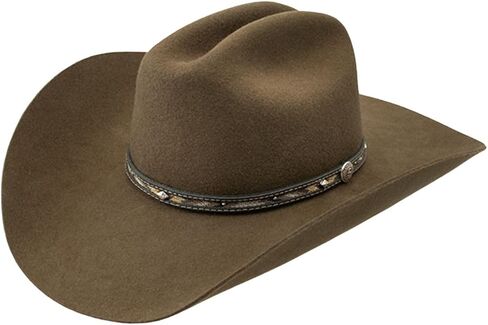 قبعة رعاة البقر من Stetson للجنسين Whitmore 4X Buffalo Felt - SBWTMR-7242KB 7 1/8 in Kuwait