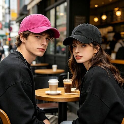 Vintage Washed Distressed Baseball Cap Unisex Soft Cotton Dad Hat Adjustable Plain Casual Sun Hat for Men Women in Kuwait