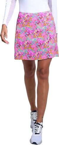 IBKUL UPF 50+ Sun Protection, Icefil Cooling, Moisture-Wicking Allana Print Faux Wrap Skort in Saudi Arabia