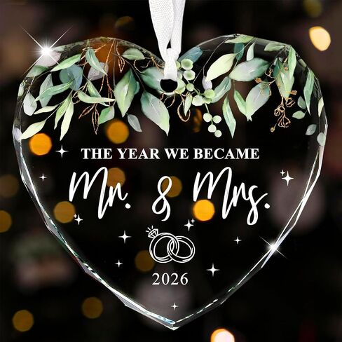 Married Ornament 2026, Wedding Gifts for Couple Wedding Ornament Just Married Gift for Newlywed, Bridal Shower Gifts in Saudi Arabia