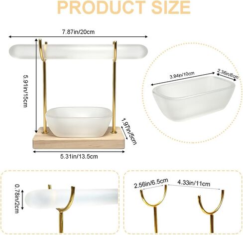 Selenite Crystal Bowl Set Selenite Bracelet Holder Display Stand, Detachable Selenite Crystal Healing Goth Bracelet Display Stand, Selenites Bowls for Necklace Watch Bangles Charging Cleansing in Kuwait