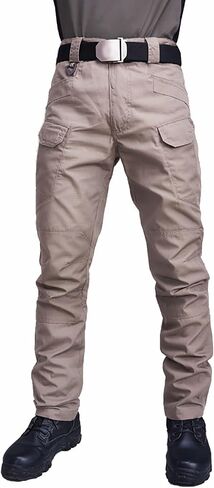 Tactical Pants for Men Slim Fit Outdoor Windproof Ripstop Cargo Pants Lightweight Work Pant with Pockets NO Belt in Saudi Arabia