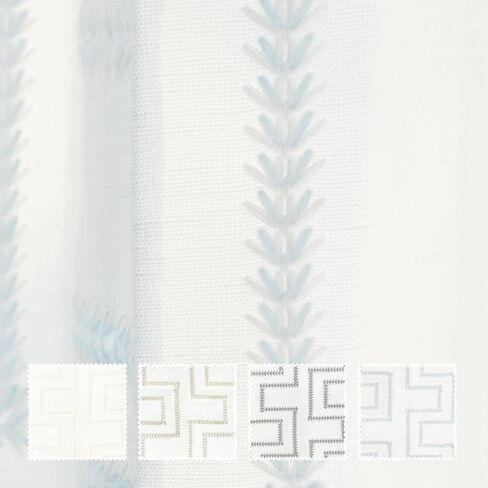TWOPAGES Linnea Embroidered Linen Curtain Fabric Sample Booklet, 24 Colors in Saudi Arabia