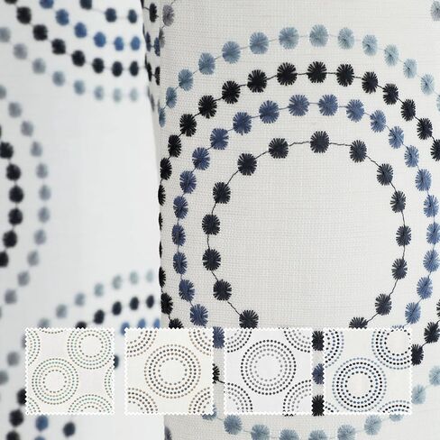 TWOPAGES Linnea Embroidered Linen Curtain Fabric Sample Booklet, 24 Colors in Saudi Arabia