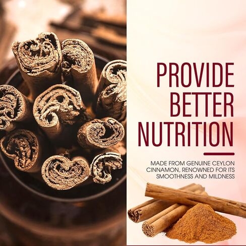 Ceylon Cinnamon Capsules, Ceylon Cinnamon 𝟳𝟮𝟬𝟬𝙢𝙜 Equivalent with MCT Oil, Highly Bioavailable Herbal Extract | Non-GMO, Gluten Free, 300 Softgel（1） in Saudi Arabia