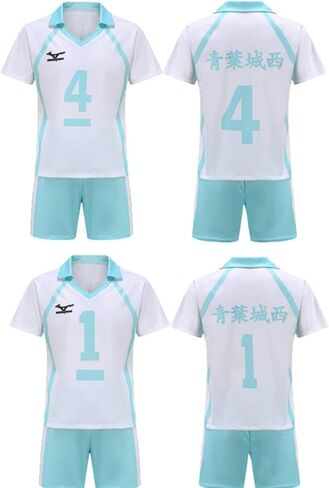 AwwwCos Cosplay Costume High School Volleyball Uniform Jersey Shirt Shorts Full Suit for Men Women in Saudi Arabia