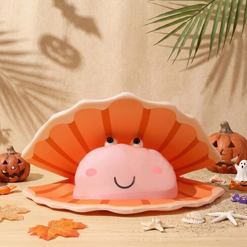 Chicingyou Clam Costume Hat Novelty Shell Headwear Under the Sea Costume Novelty Adult Hats for Holiday Costumes, Halloween Cosplay Party, Photo Props or Daily Fun Accessories in Saudi Arabia