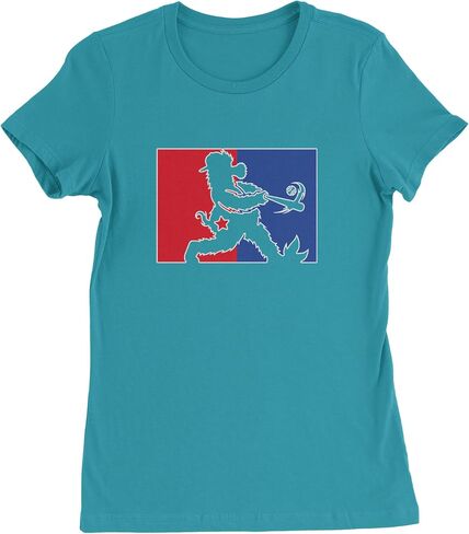 Batter Up Philly Baseball Phan Womens T-Shirt, Soft Cotton, Graphic Tee in Saudi Arabia