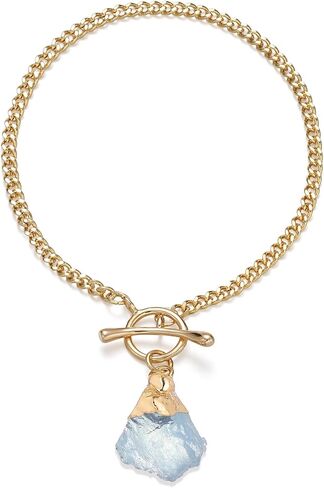 Crystal Bracelet for Women, Dainty 14K Gold Plated Chain Bracelet Handmade Healing Crystals and Stones Spiritual Jewelry Gifts for Women in Saudi Arabia