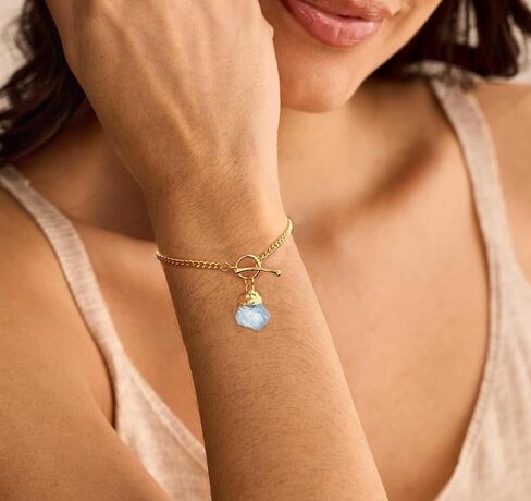 Crystal Bracelet for Women, Dainty 14K Gold Plated Chain Bracelet Handmade Healing Crystals and Stones Spiritual Jewelry Gifts for Women in Saudi Arabia