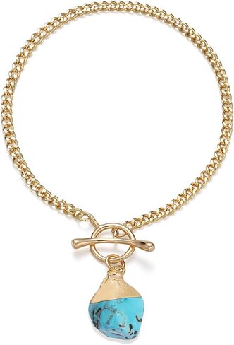 Crystal Bracelet for Women, Dainty 14K Gold Plated Chain Bracelet Handmade Healing Crystals and Stones Spiritual Jewelry Gifts for Women in Saudi Arabia