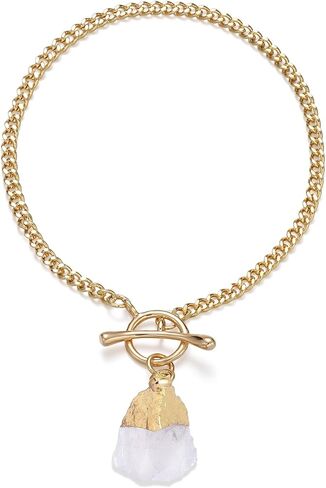 Crystal Bracelet for Women, Dainty 14K Gold Plated Chain Bracelet Handmade Healing Crystals and Stones Spiritual Jewelry Gifts for Women in Saudi Arabia