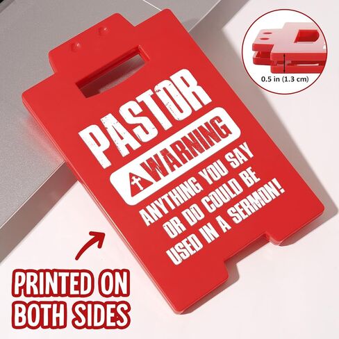 Funny Pastor Appreciation Gifts - Mini Sign, Pastor Gifts for Men Friends, Anniversary Birthday Christmas Retirement Gift for Pastors, Humor Home Office Desk Decor, Christian Gifts for Men Women in Saudi Arabia