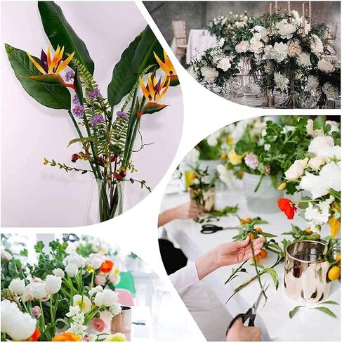 Artificial Bird of Paradise Flowers Rubber Strelitzia 32'in Long Stem Flower 3 Pcs,Suitable for DIY Home Decor Party Theme Display (Orange) in Saudi Arabia