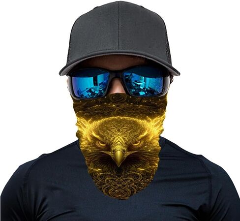 Face Bandana Neck Gaiter with Ear Loops, UV Sun Protection Triangle Mask Scarf Cycle Balaclava in Saudi Arabia