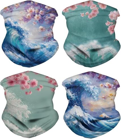Face Bandana Neck Gaiter with Ear Loops, UV Sun Protection Triangle Mask Scarf Cycle Balaclava in Saudi Arabia