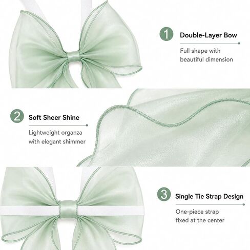 2 Pack Bow Curtain Tiebacks, French Style Silky Ribbon Curtain Holdbacks with Decorative Rope, Elegant Tie Backs for Curtains, Window Drapes, Bedroom Living Room Home Decor (Mint Green) in Saudi Arabia