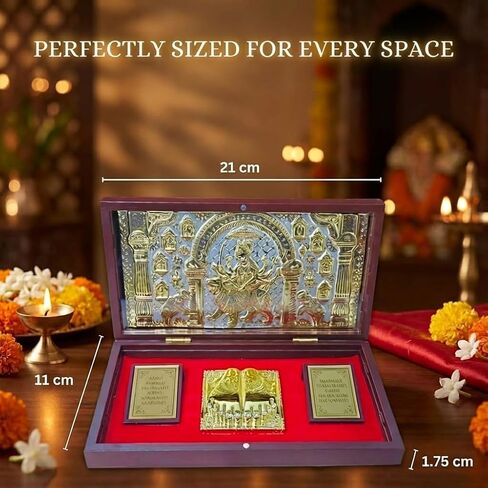 Foldable Maa Durga Pocket Temple Large | Portable Mandir for Pooja Room, Travel & Home Decor | Decorative Maa Durga Temple with Blessings (8.4 x 4.5 x 1.6 Inches) in Saudi Arabia