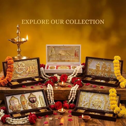 Foldable Maa Durga Pocket Temple Large | Portable Mandir for Pooja Room, Travel & Home Decor | Decorative Maa Durga Temple with Blessings (8.4 x 4.5 x 1.6 Inches) in Saudi Arabia