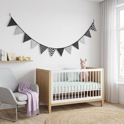 10.5 Feet Triangle Flag Banner Bunting Pennant for Kids Teepee Tent,Party and Room Decoration,12 Pcs Double Sided Cotton Fabric Flag Decoration in Saudi Arabia
