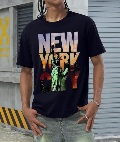 KESIHAN Mens Graphic T Shirts Mens Summer Shirts Round Neck Regular Short Sleeve Casual Vintage Tees in Saudi Arabia