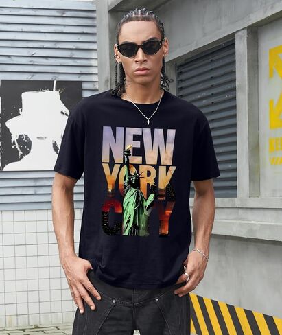 KESIHAN Mens Graphic T Shirts Mens Summer Shirts Round Neck Regular Short Sleeve Casual Vintage Tees in Saudi Arabia