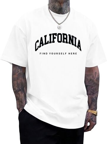 KESIHAN Mens Graphic T Shirts Mens Summer Shirts Round Neck Regular Short Sleeve Casual Vintage Tees in Saudi Arabia
