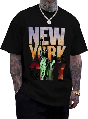 KESIHAN Mens Graphic T Shirts Mens Summer Shirts Round Neck Regular Short Sleeve Casual Vintage Tees in Saudi Arabia